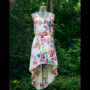 Rainbow floral dress